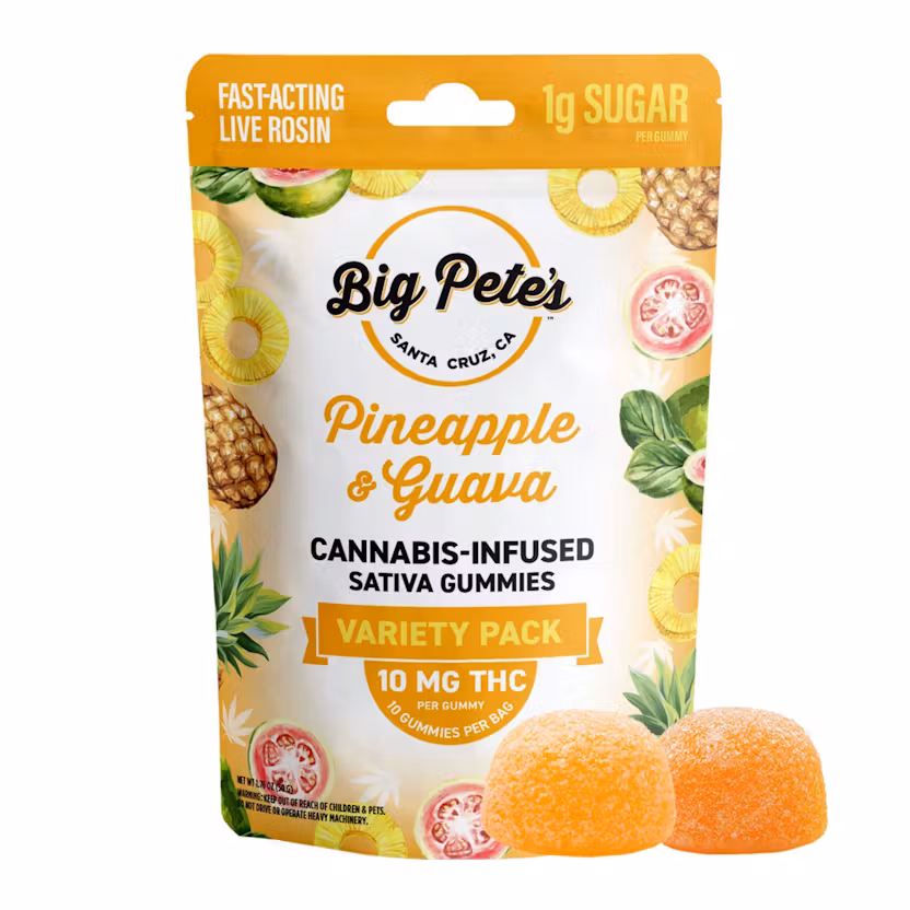 PINEAPPLE & GUAVA-Fast-Acting Rosin Gummies-Big Pete's